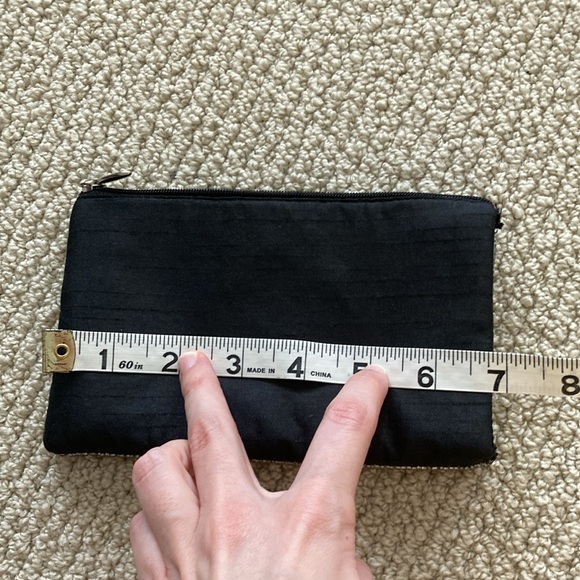 Beaded Bejeweled Embellished Black Clutch Pouch Multicolor Accents Indian EUC - Picture 8 of 12